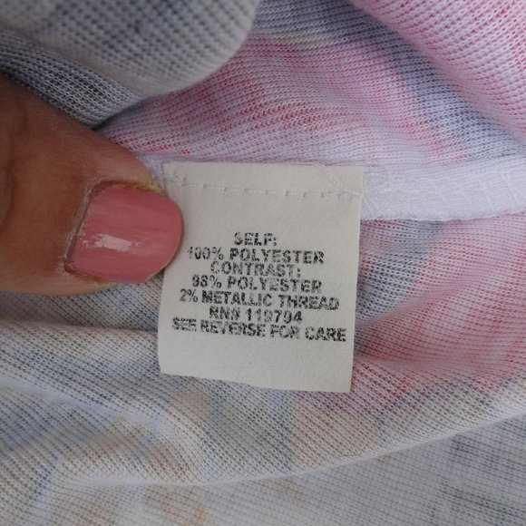 Live and Let Live Size 1X Poncho Blouse Colorful - Picture 9 of 9